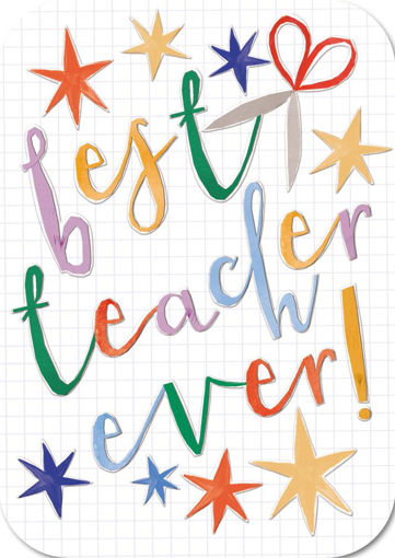 Picture of BEST TEACHER EVER CARD